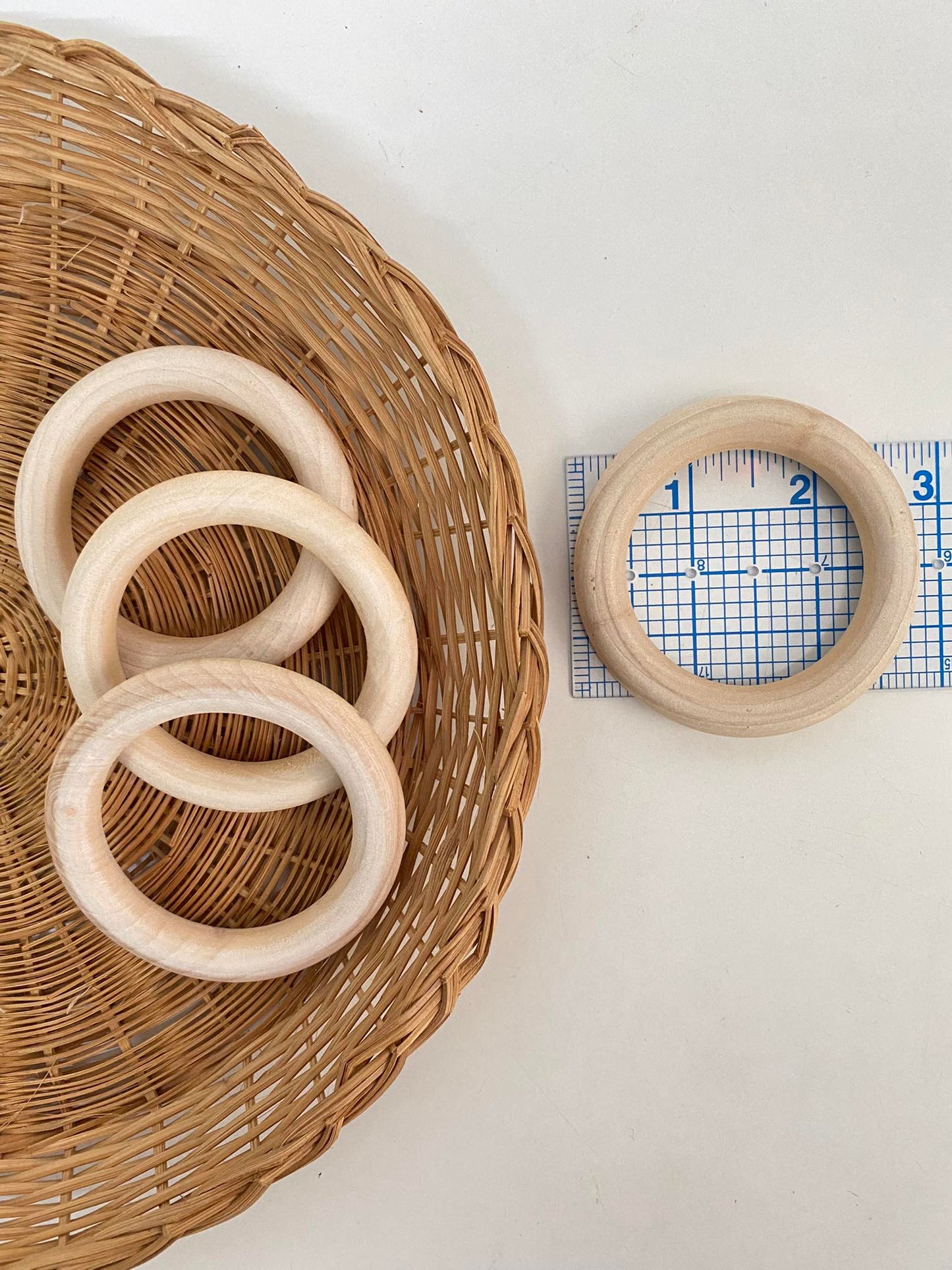Aros de Madera 2 7/8" (4 Piezas)