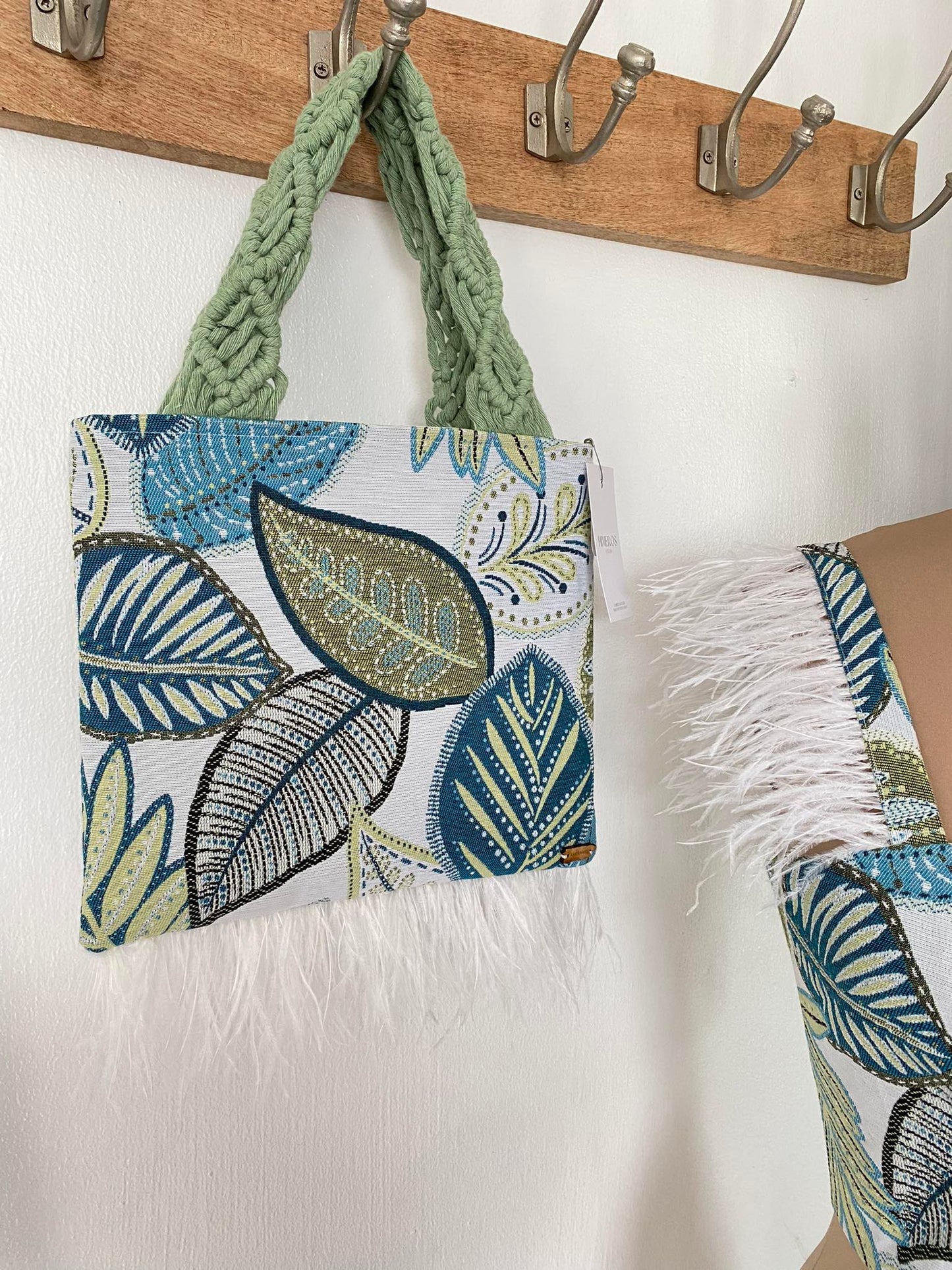 Feathers and sage green.