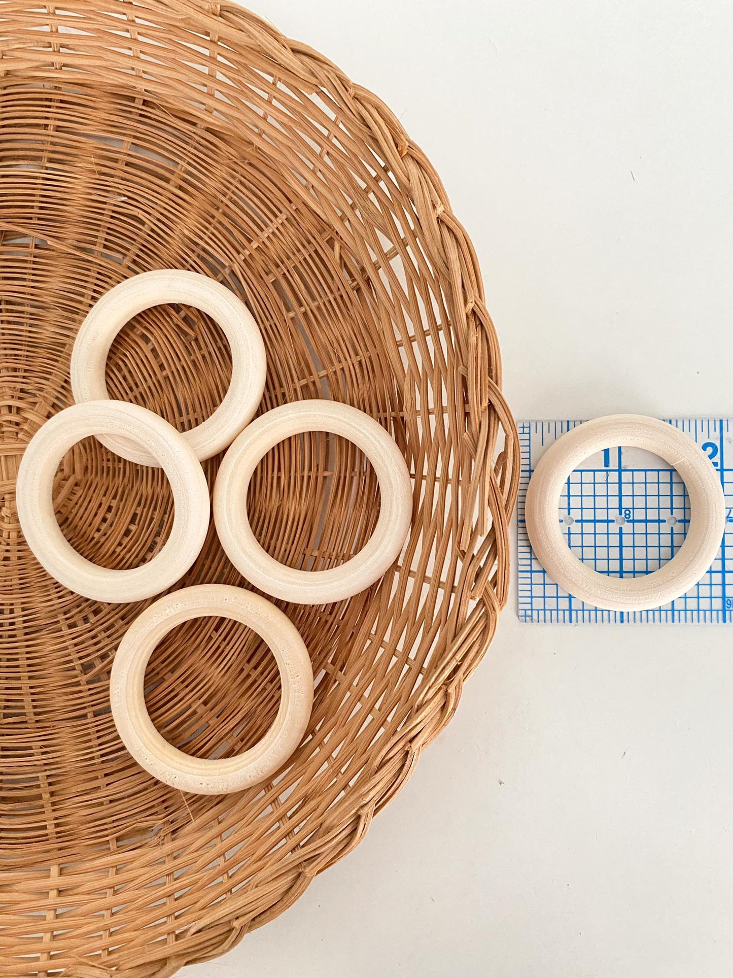 Aros de Madera 2" (5 Piezas)