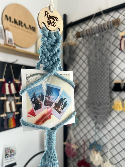 Macrame Photo Hanger "MOMENTOS"