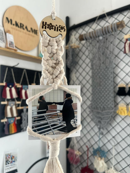 Macrame Photo Hanger "MOMENTOS"