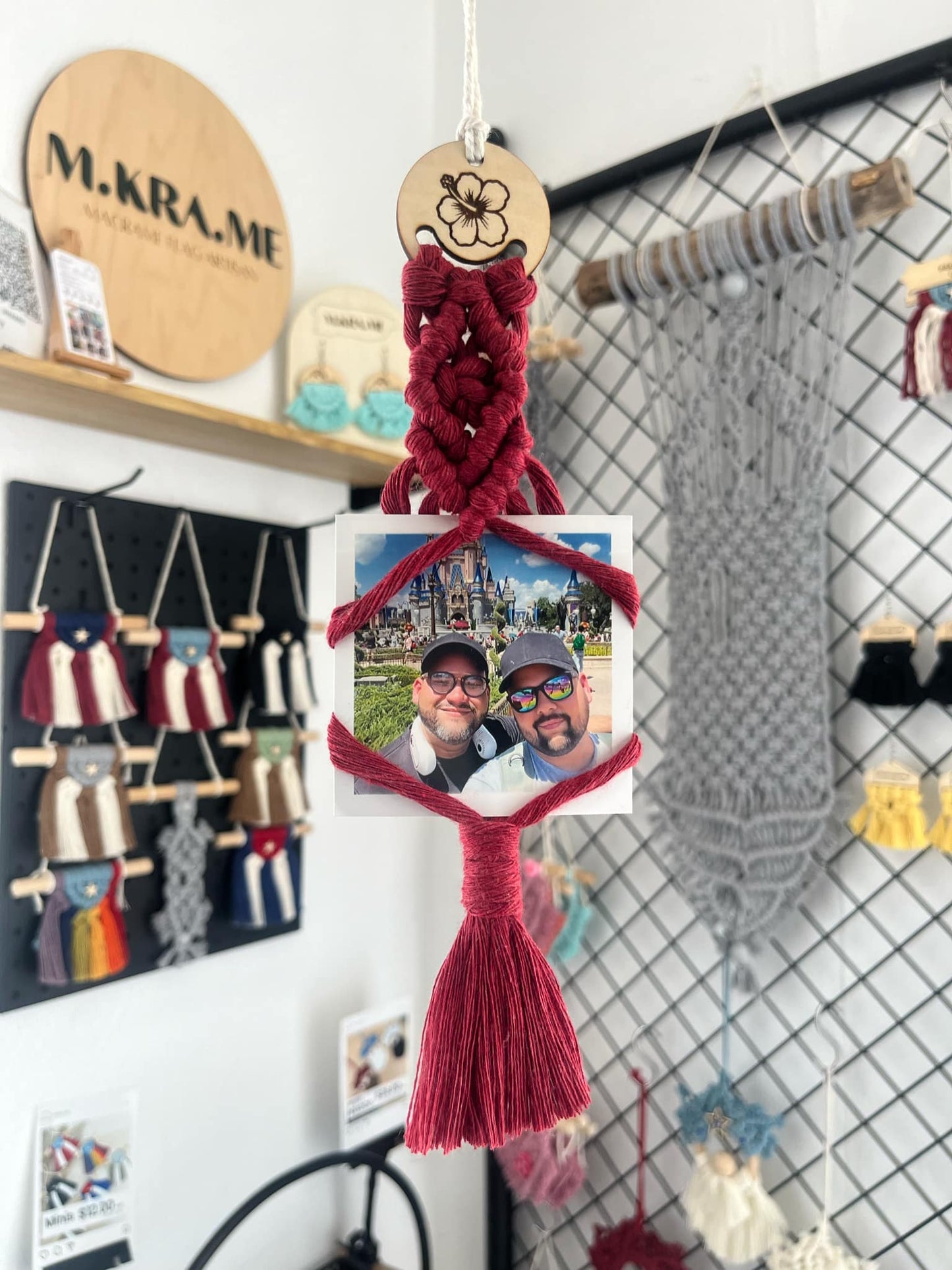 Macrame Photo Hanger "MOMENTOS"