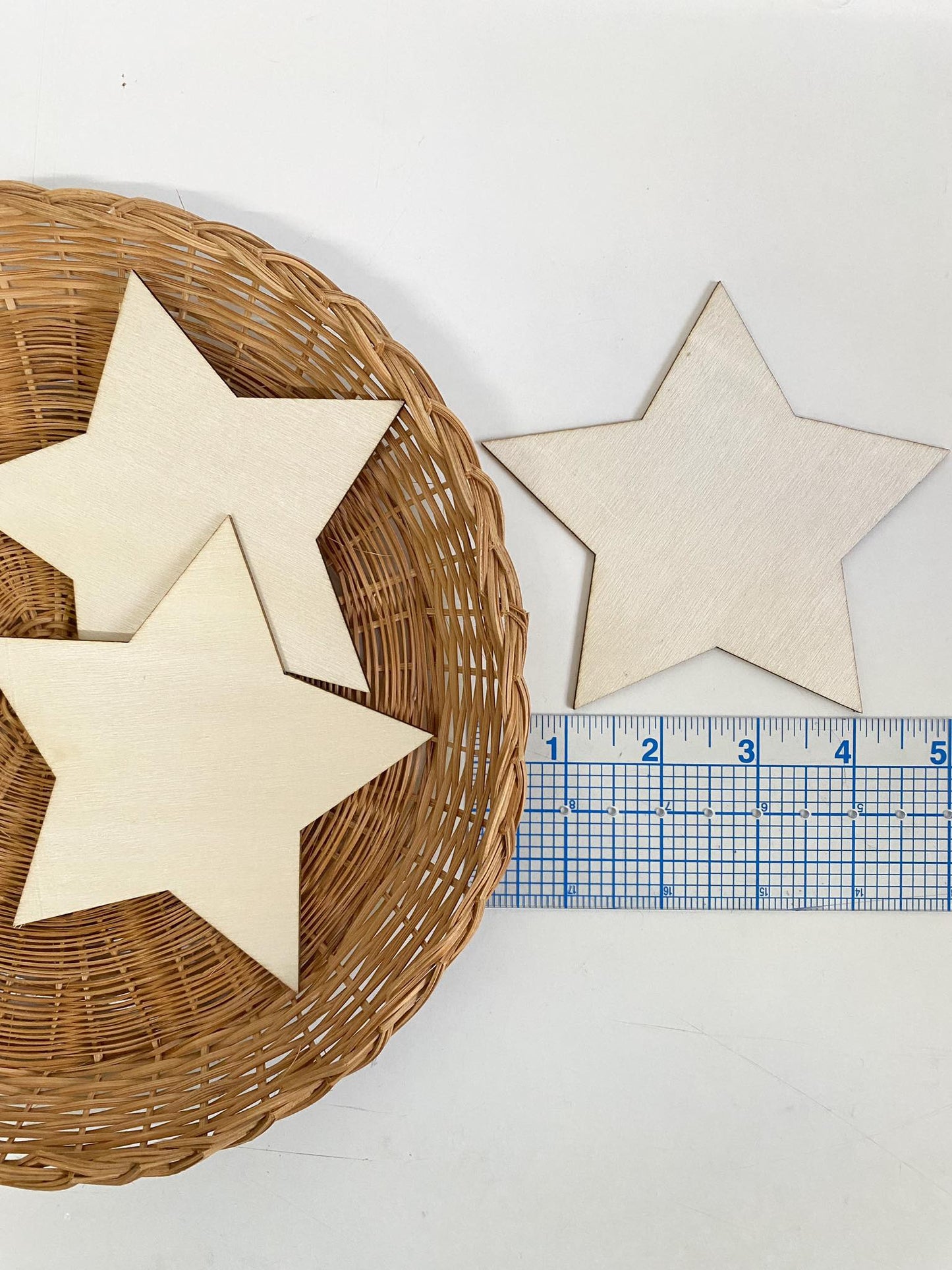 Estrellas Madera 5" (3 Piezas)