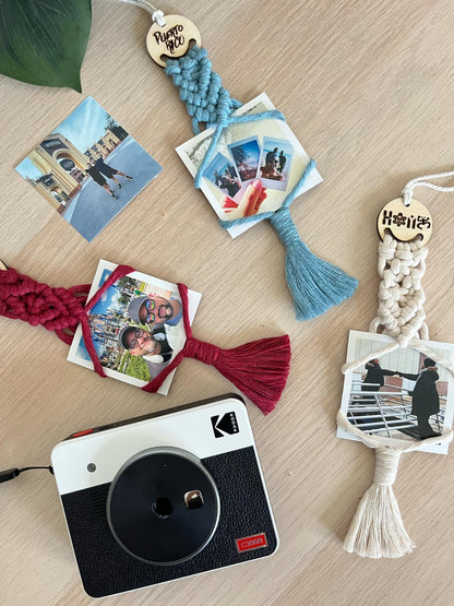 Macrame Photo Hanger "MOMENTOS"