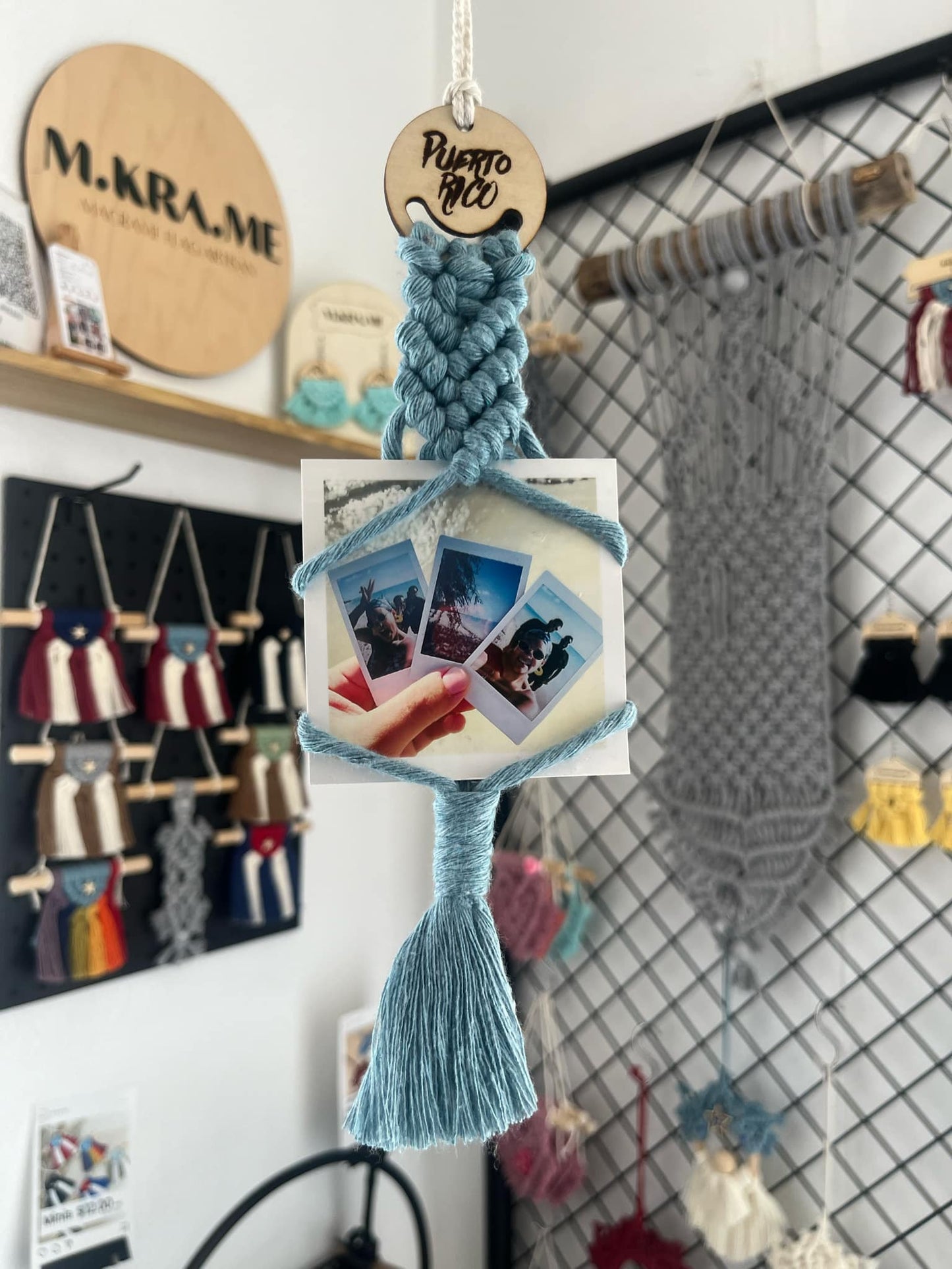 Macrame Photo Hanger "MOMENTOS"