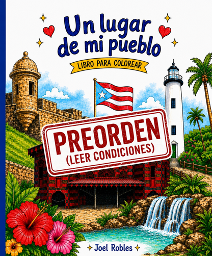 PREORDEN-Un lugar de mi Pueblo “Libro colorear”