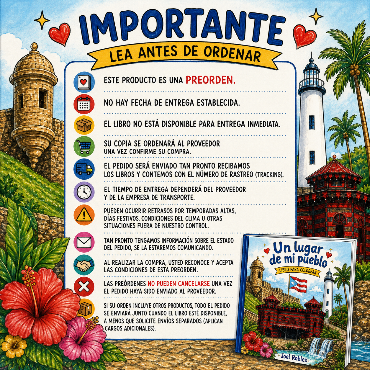 PREORDEN-Un lugar de mi Pueblo “Libro colorear”