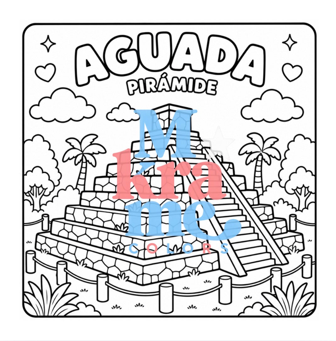 Un lugar de mi Pueblo (PRE ORDEN)“Libro colorear”.