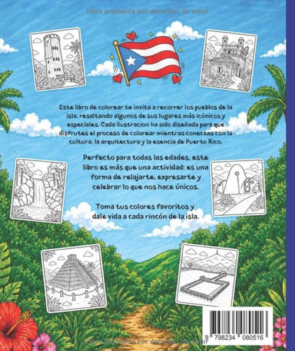 Un lugar de mi Pueblo “Libro colorear” DISPONIBLE A LAS 6PM